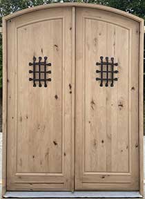 CL-23-16 Knotty Alder Arched Top Doors