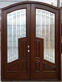 CL-30 Arched Top Mahogany Double Doors
