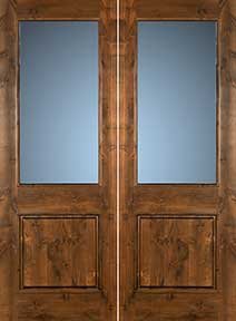 CL-24-52 SW 200 Clear Bevel Knotty Alder Double Door