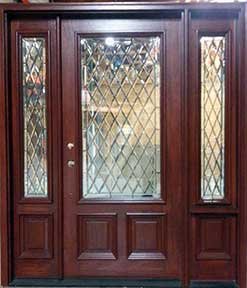 Solid Mahogany Entry Door with Active and Venting Sidelights