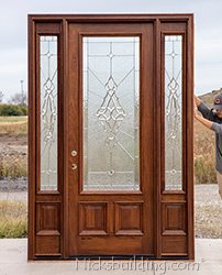 CL-1 mahogany clearance door